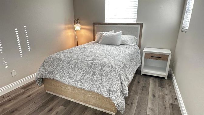 Bedroom, Interior, Wood Texture Flooring
