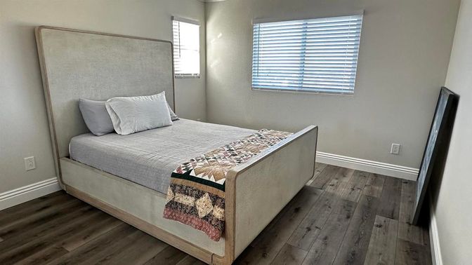 Bedroom, Interior, Wood Texture Flooring