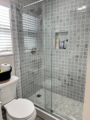 Bathroom, Glass Shower, Interior