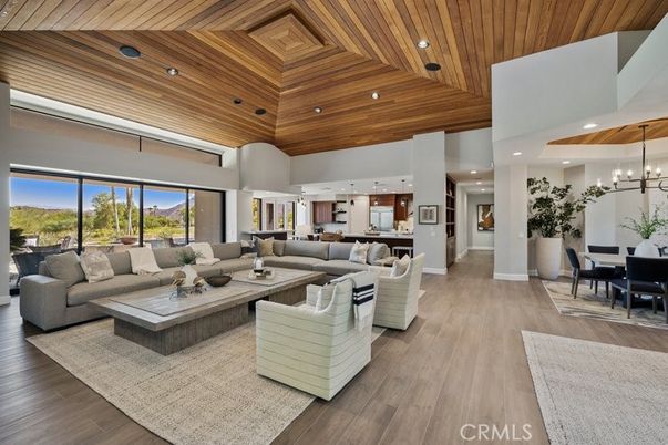Dining room, Interior, Kitchen, Living room, Pendant Lights, Recessed Lighting, Wooden Ceilings, Wood Texture Flooring