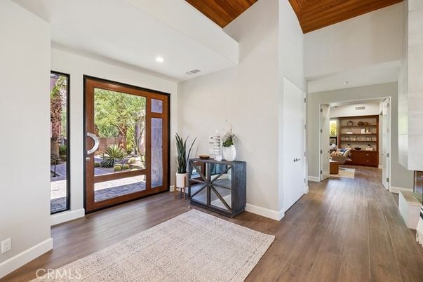 Interior, Recessed Lighting, Wooden Ceilings, Wood Texture Flooring