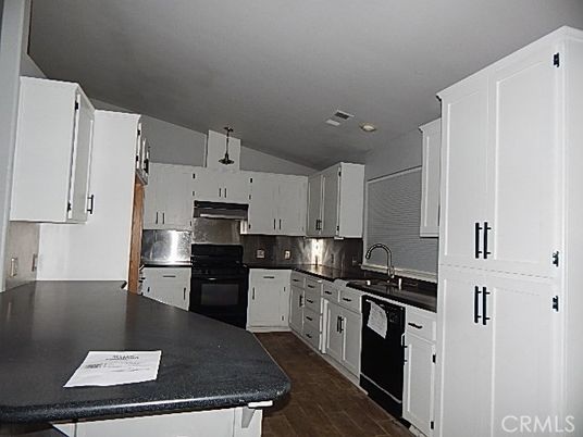 Interior, Kitchen, Pendant Lights, Stainless Steel Appliances, Wood Texture Flooring
