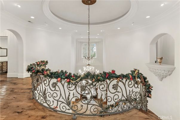 Chandelier, Interior, Recessed Lighting, Wood Texture Flooring