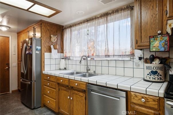 Interior, Kitchen, Stainless Steel Appliances, Tile Countertops