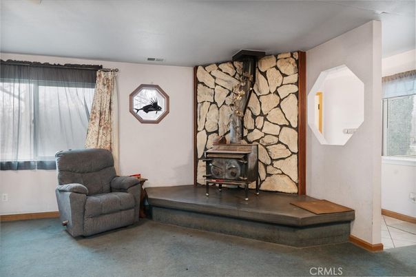 Fireplace, Interior, Stone Walls