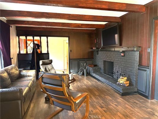 Fireplace, Interior, Living room, Piano, Wooden Beams, Wood Texture Flooring
