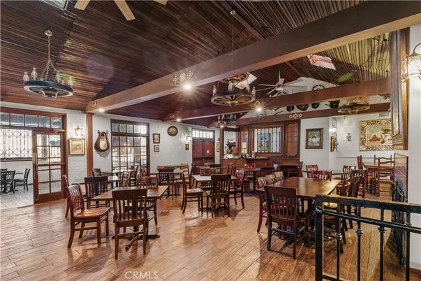 Dining room, Interior, Wooden Beams, Wooden Ceilings, Wood Texture Flooring