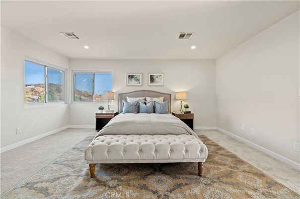 Bedroom, Interior, Recessed Lighting