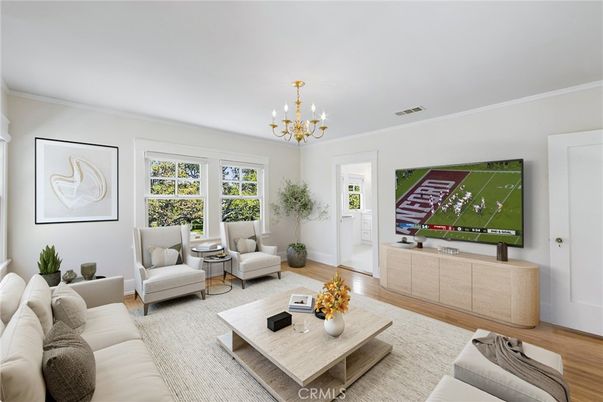 Chandelier, Interior, Living room, Wood Texture Flooring