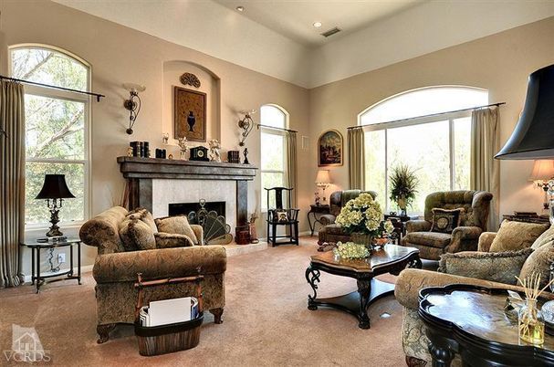 Fireplace, Interior, Living room, Recessed Lighting