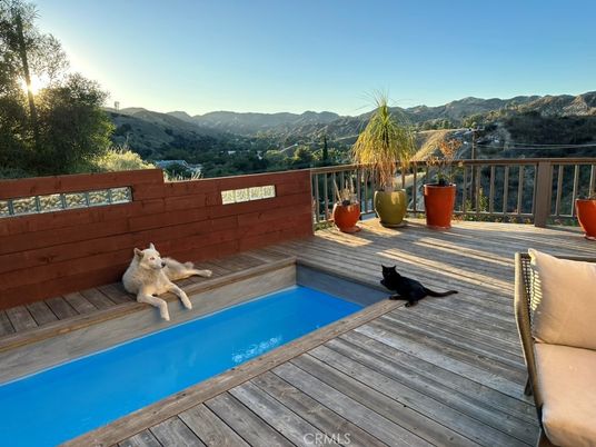 Exterior, Pool, Wood Texture Flooring