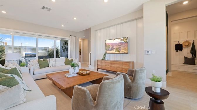 Interior, Living room, Recessed Lighting