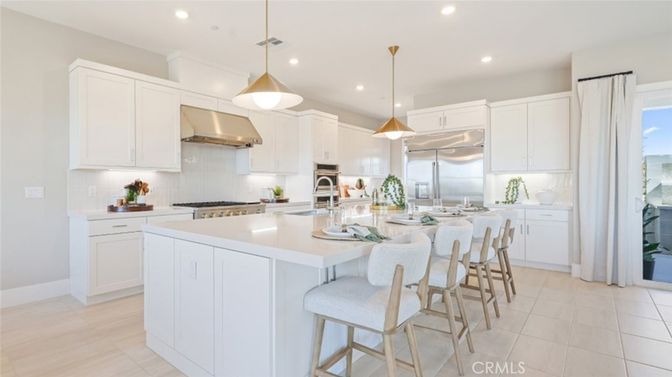 Interior, Kitchen, Pendant Lights, Recessed Lighting, Stainless Steel Appliances