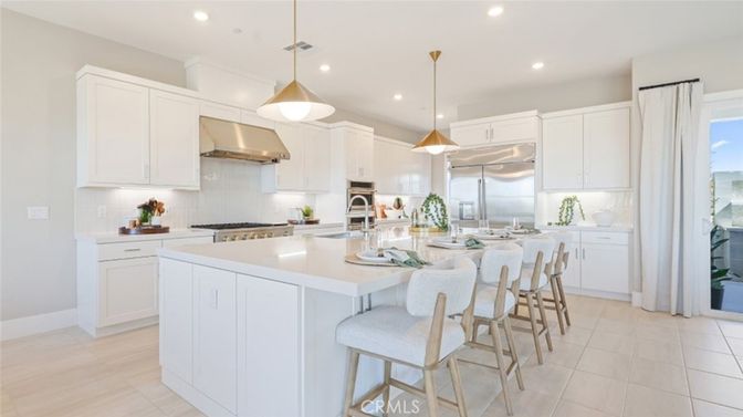 Interior, Kitchen, Pendant Lights, Recessed Lighting, Stainless Steel Appliances