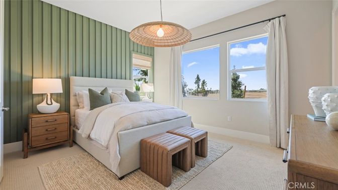 Bedroom, Interior, Pendant Lights