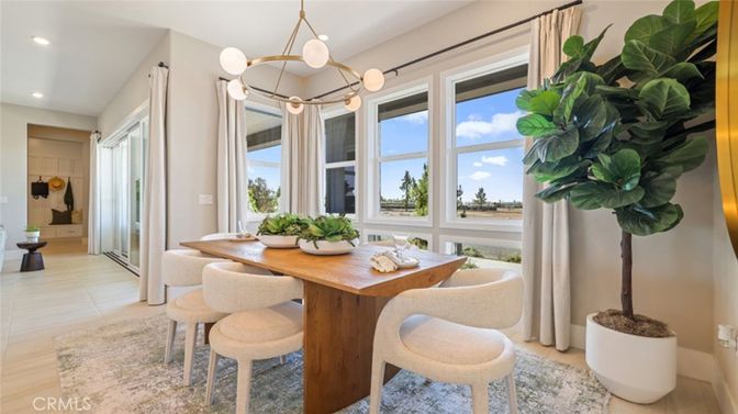 Dining room, Interior, Pendant Lights, Recessed Lighting