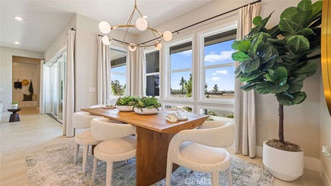 Dining room, Interior, Pendant Lights, Recessed Lighting