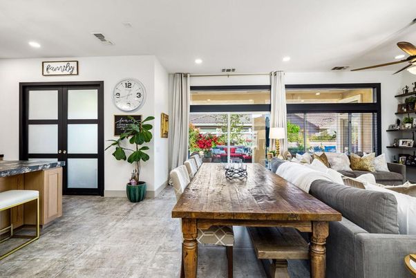 Dining room, Interior, Living room, Recessed Lighting