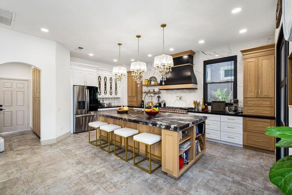 Interior, Kitchen, Pendant Lights, Recessed Lighting, Stainless Steel Appliances
