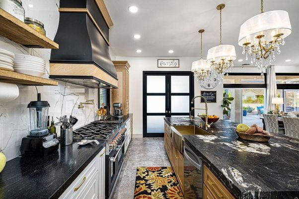 Chandelier, Interior, Kitchen, Pendant Lights, Recessed Lighting