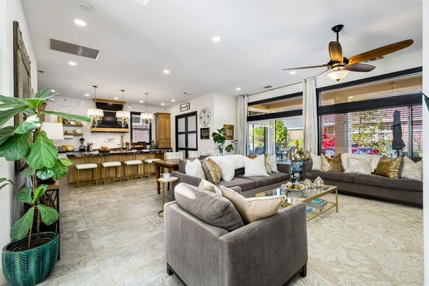 Interior, Kitchen, Living room, Pendant Lights, Recessed Lighting