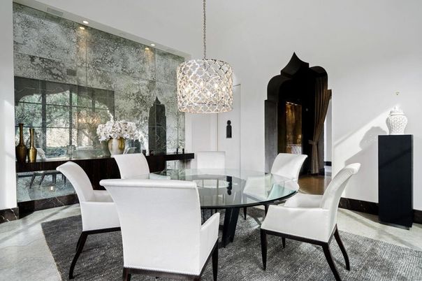 Dining room, Interior, Pendant Lights, Recessed Lighting