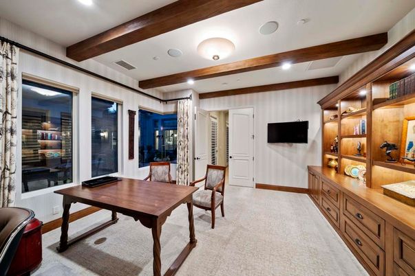 Interior, Recessed Lighting, Wooden Beams