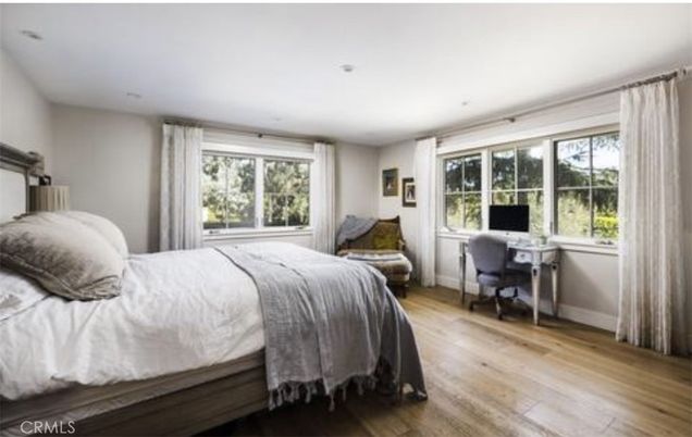 Bedroom, Home Office, Interior, Recessed Lighting, Wood Texture Flooring