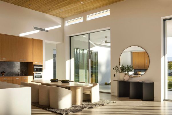 Interior, Kitchen, Recessed Lighting, Wooden Ceilings