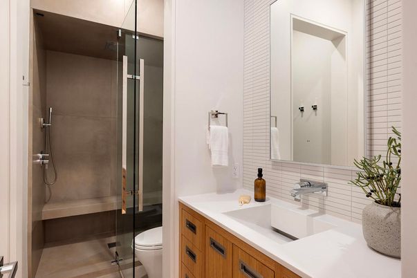 Bathroom, Glass Shower, Interior