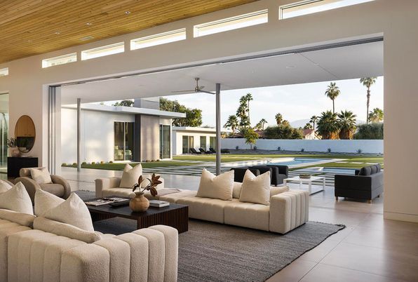 Interior, Living room, Recessed Lighting, Wooden Ceilings