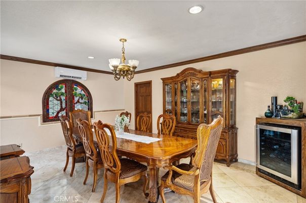 Chandelier, Dining room, Interior, Recessed Lighting