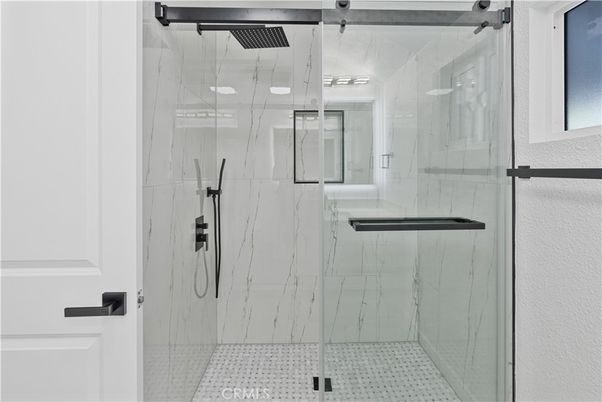 Bathroom, Glass Shower, Interior, Marble Walls