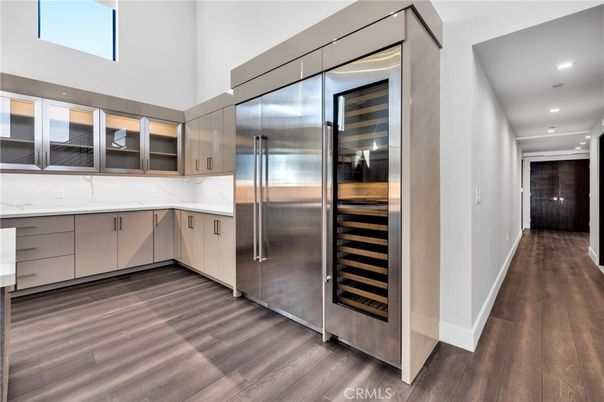 Interior, Recessed Lighting, Stainless Steel Appliances, Wood Texture Flooring