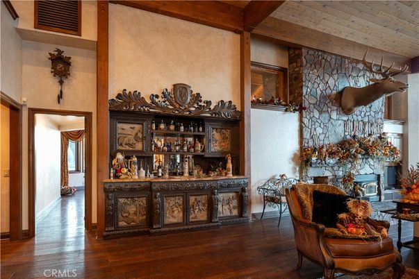 Fireplace, Interior, Wooden Beams, Wood Texture Flooring
