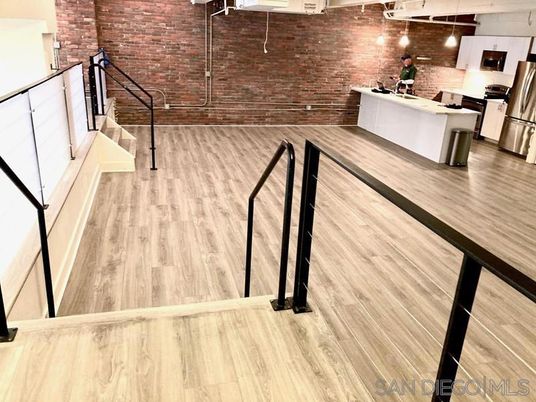 Interior, Kitchen, Stone Walls, Wood Texture Flooring