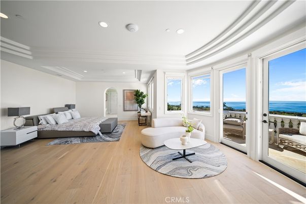 Bedroom, Interior, Living room, Recessed Lighting, Water, Wood Texture Flooring