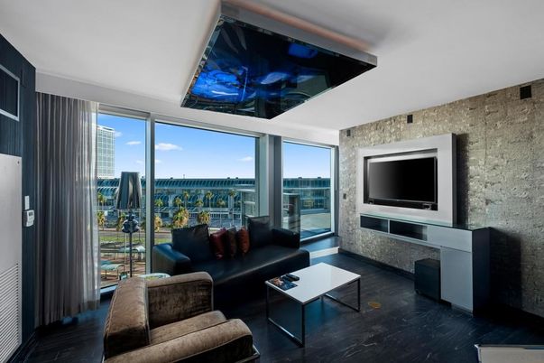 Interior, Living room, Stone Walls