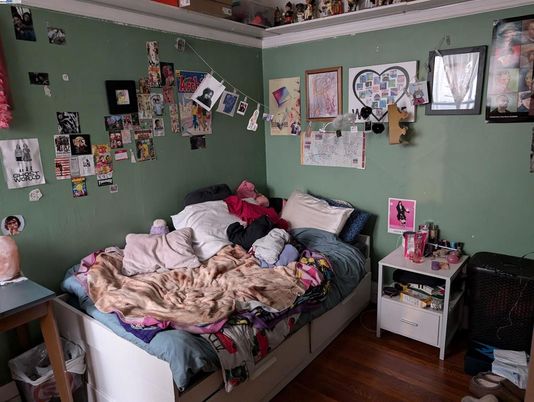 Bedroom, Interior, Wood Texture Flooring