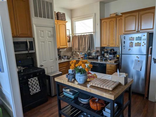 Interior, Kitchen, Wood Texture Flooring