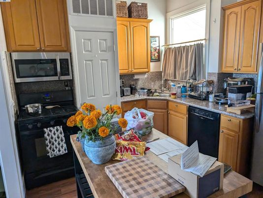 Interior, Kitchen, Wood Texture Flooring