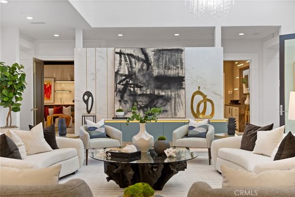 Interior, Living room, Recessed Lighting
