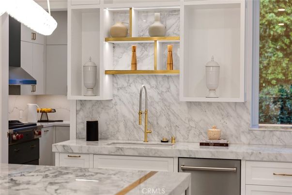 Interior, Kitchen, Marble Walls