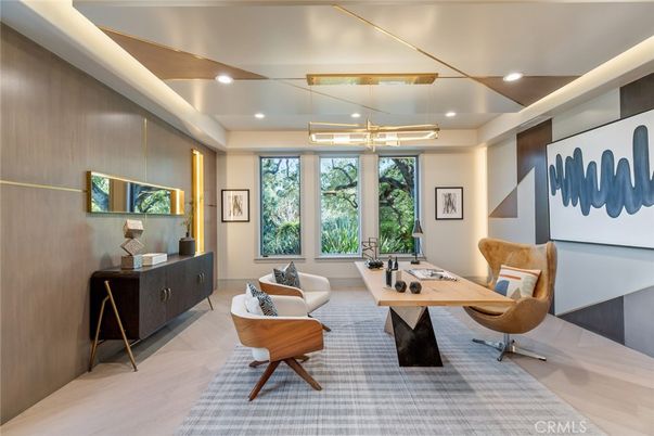 Home Office, Interior, Living room, Recessed Lighting