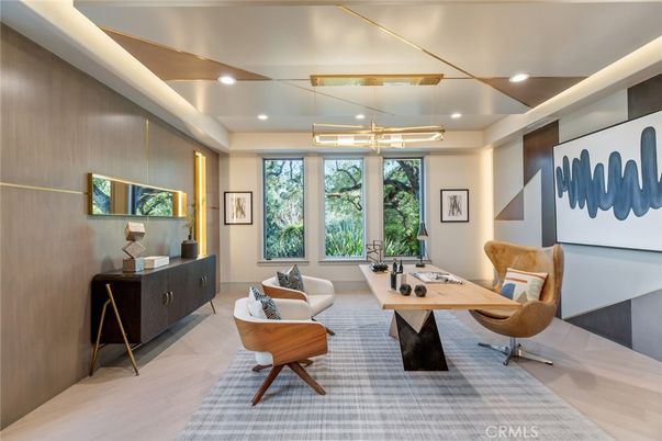 Home Office, Interior, Living room, Recessed Lighting
