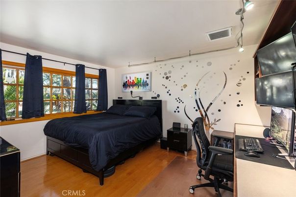 Bedroom, Home Office, Interior, Wood Texture Flooring