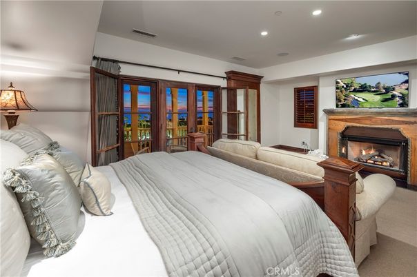Bedroom, Fireplace, Interior, Recessed Lighting