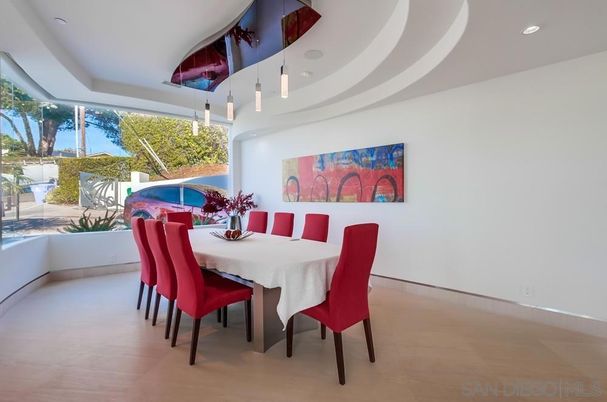 Dining room, Interior, Pendant Lights, Recessed Lighting