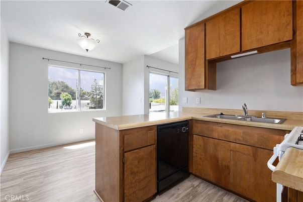 Interior, Kitchen, Wood Texture Flooring