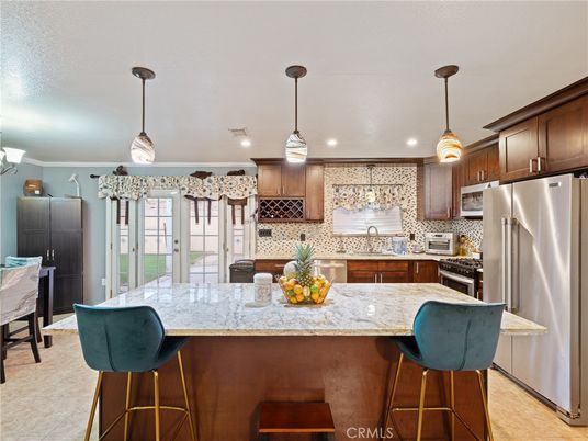Interior, Kitchen, Pendant Lights, Recessed Lighting, Stainless Steel Appliances